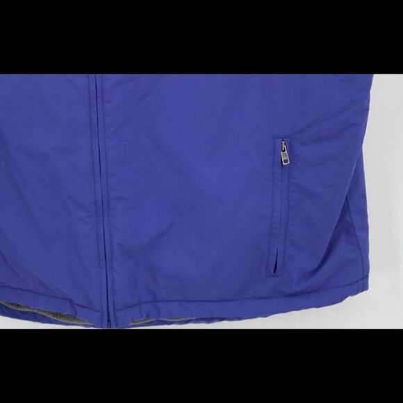L.L. Bean Men's XXL Blue Wind Rain Hiking Full Zip Thick Fleece Lined Vest VTG - Picture 5 of 6